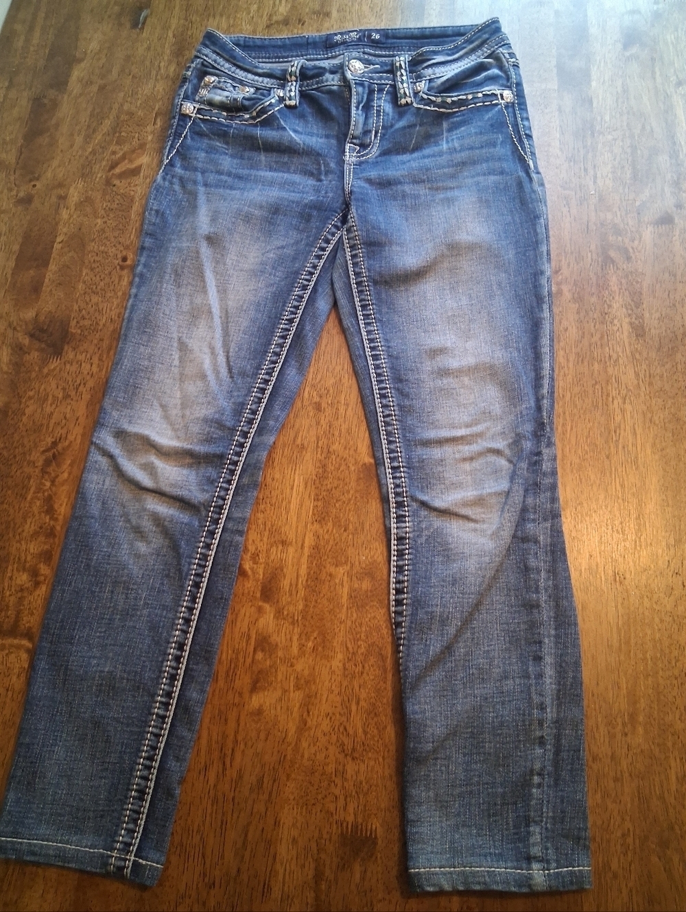 Miss Me Hailey Skinny Medium Wash Jeans Low Rise 26